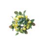 Corona artificiale SILVANI di limoni, gialla, Ø25cm