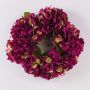 Corona di ortensie tessile MEJA, fucsia, Ø35cm