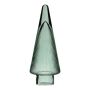Albero di Natale decorativo in vetro RICON, metallizzato, verde, 26cm, Ø9,5cm