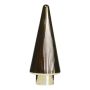 Albero di Natale decorativo in vetro RICON, metallizzato, dorato, 26cm, Ø9,5cm
