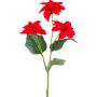 Ramo di fiori artificiali stella di Natale CRINTOS, rosso, 55 cm