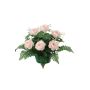 Composizione floreale artificiale di rosa centifolia, velo di sposa VLADIS, vaso decorativo, rosa-crema, 25cm, Ø23cm