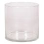 Portacandele cilindrico in vetro SANYA OCEAN, trasparente, 12 cm, Ø 12 cm