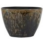 Coprivaso ovale ELIEL in ceramica, maculato, marrone-blu, 32x15x22 cm