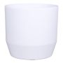 Vaso da fiori LENAS, ceramica, bianco opaco, 13,3 cm, Ø 13,5 cm