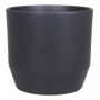 Vaso da fiori LENAS, ceramica, antracite opaco, 20,7 cm, Ø 21,5 cm
