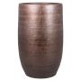 Vaso decorativo AGAPE, ceramica, con venature, rame, 50 cm, Ø 32 cm