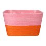 Cesto portavasi NERIONKO DUO, rosa-arancione, 17,5x17,5x10 cm