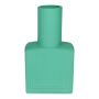 Vaso quadrato ORESTINO in vetro, menta opaco, 13x7,5x22,5 cm