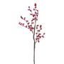 Ramo artificiale rosa di patata FRULKA con bacche di rosa canina, rosso, 60cm