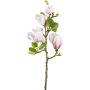 Ramo di magnolia artificiale NERLENA, rosa-bianco, 65 cm