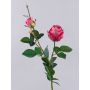 Rosa artificiale CARUSA, fucsia, 80cm, Ø8cm
