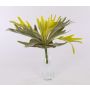 Felce a corno di plastica FIGARO su stelo, verde-giallo, 35cm, Ø30cm