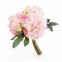 Mazzo di peonie sintetiche KRISTINE, rosa, 30cm, Ø17cm