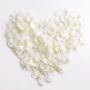 Petali di rosa artificiale YAMINA, 300 pezzi, crema-bianco, 5x5cm