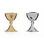 Ornamento in cera calice ZINAIDA, oro, 3,5x2,5 cm