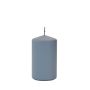Candela a colonna LYCANTHIA, Frosted Pastel, grigio, 10 cm, Ø 6 cm, 33 h