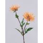 Crisantemo sintetico ESTELLE, giallo-arancione, 70cm, Ø8-10cm