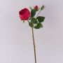 Rosa centifolia artificiale MIRETTA, rosso, 60cm, Ø3-9cm