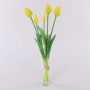Mazzo di tulipani artificiali LONA, giallo-verde, 45cm, Ø15cm