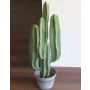 Cactus cereus di plastica OLIVERO in vaso decorativo, verde, 70cm