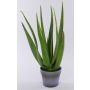 Aloe sintetico NAMIKA, in vaso decorativo, verde, 50cm, Ø25cm
