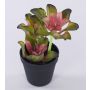 Echeveria artificiale SHAUNA in vaso decorativo, verde-viola, 25cm