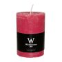 Candela a pilastro AURORA, lampone, 14cm, Ø10cm, 100h - Made in Germany