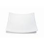 Piatto per candele NOELYA in ceramica, bianco, 16x16cm