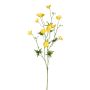 Ranuncolo artificiale NORA, giallo, 70cm, Ø2-3cm