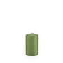 Candela MAEVA, verde pastello, 8 cm, Ø 5 cm, 18 h - Prodotto in Germania