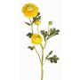 Ranuncolo finto NOEMIE, giallo, 65cm, Ø4-8cm