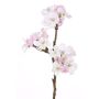 Ramo di melo sintetico OCHUKO, con fiori, bianco-rosa, 35cm, Ø1,5-4cm