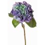 Ortensie artificiali CHIDORI, viola-blu-verde, 60 cm, Ø 20 cm