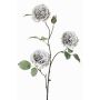 Ramo di rose artificiale GITTI, grigio-blu, 80cm, Ø8-9cm