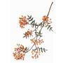 Ramo di sorbo sintetico CERRY, con bacche, arancione, 110cm