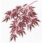 Ramo d'acero finto DIRK, difficilmente infiammabile, rosso, 70cm