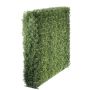 Siepe tasso finto FANNO, struttura metallo, uv resistente, 100x80cm