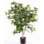 Arancio sintetico TERUKI, tronco naturale, con frutti, verde, 85cm