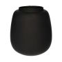Vaso da fiori in vetro CAYDENCE, nero opaco, 20 cm, Ø 18,2 cm