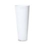 Vaso ANNA OCEAN, forma conica, vetro, bianco, 43cm, Ø18cm