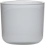 Portacandela in vetro NICK, bianco, 13cm, Ø14cm