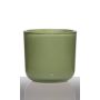 Portacandela in vetro NICK, verde erba, 13cm, Ø14cm
