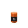 Candela a blocco per lanterna AURORA, arancione, 10cm, Ø6,8cm, 42h - Made in Germany