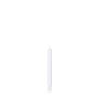 Candela da tavolo CHARLOTTE, bianca, 18,5cm, Ø2,1cm, 6,5h - Made in Germany