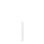 Candela da tavolo CHARLOTTE, bianco immerso, 18,5cm, Ø2,1cm, 6,5h - Made in Germany