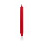 Candela decorativa ARIETTA, base a cono, rosso, 24,9cm, Ø2,8cm, 16h - Made in Germany
