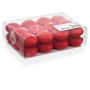 Set di 24 candele galleggianti ORNELLA, rosso, Ø4,5cm, 4h