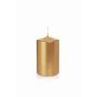 Candela a colonna festiva ROSELLA, oro, 10cm, Ø6cm, 33h - Made in Germany