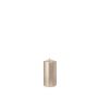 Candela a colonna festiva ROSELLA, perla, 12cm, Ø6cm, 40h - Made in Germany